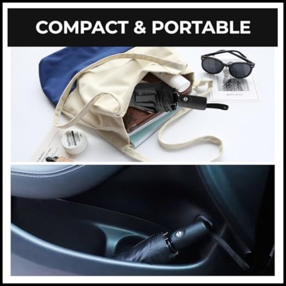 Automatic Windproof Travel Umbrella Compact Light… - image 6